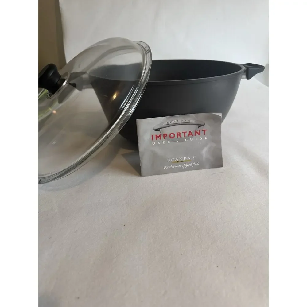 Scanpan professional 2000 series Dutch Oven 6.5 Qt Non-Stick Denmark glass lid